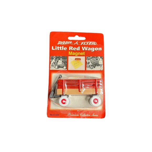 VINTAGE 1998 RADIO FLYER LITTLE RED WAGON MAGNET Premium Collector Series Sealed - Picture 1 of 6